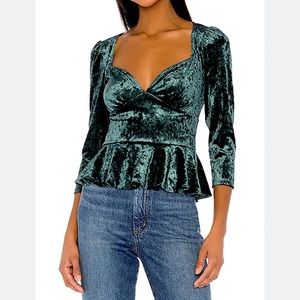 SAYLOR Velvet Blouse